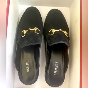 Vaneli mules/clogs size 8.5 in black.